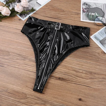 Zippered Panty with Buckle Waist Design - Image 5