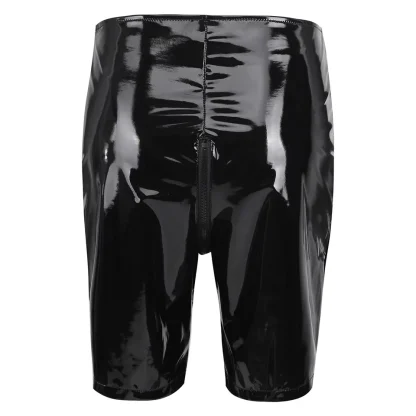 Shiny Women's Short with Zippered Crotch - Image 5